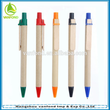 ECO Friendly Promotional Recycled Gift Pen with Wooden Clip